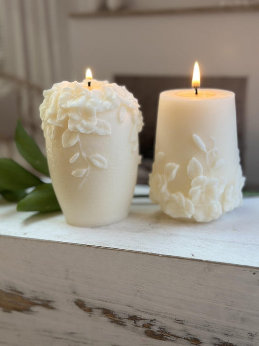 Aesthetic Candle, Luxury Candle, Scented Candles, Decorative Pillar Candle, Gift Idea for Mom, Choose Scent/Unscented, Wedding & Shower Gift